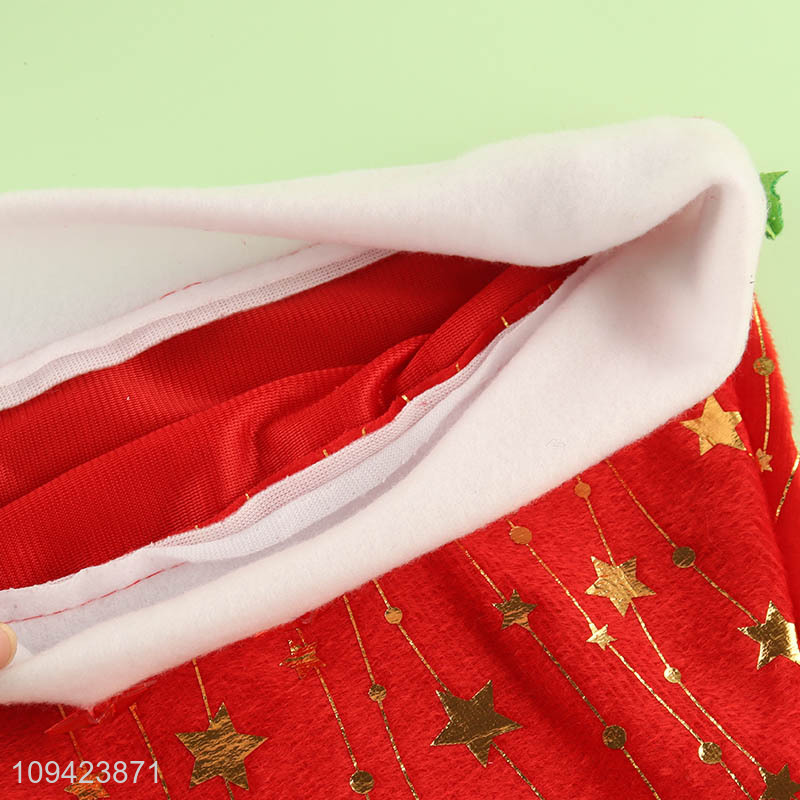 Low price star polyester christmas hat for party