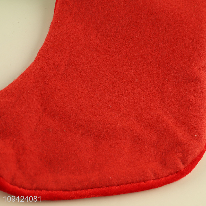 Best selling christmas decor polyester christmas stocking
