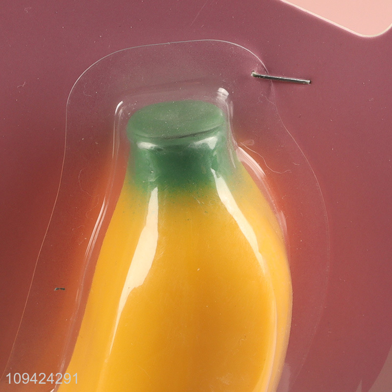 Factory direct sale banana shape tpr squeeze toys