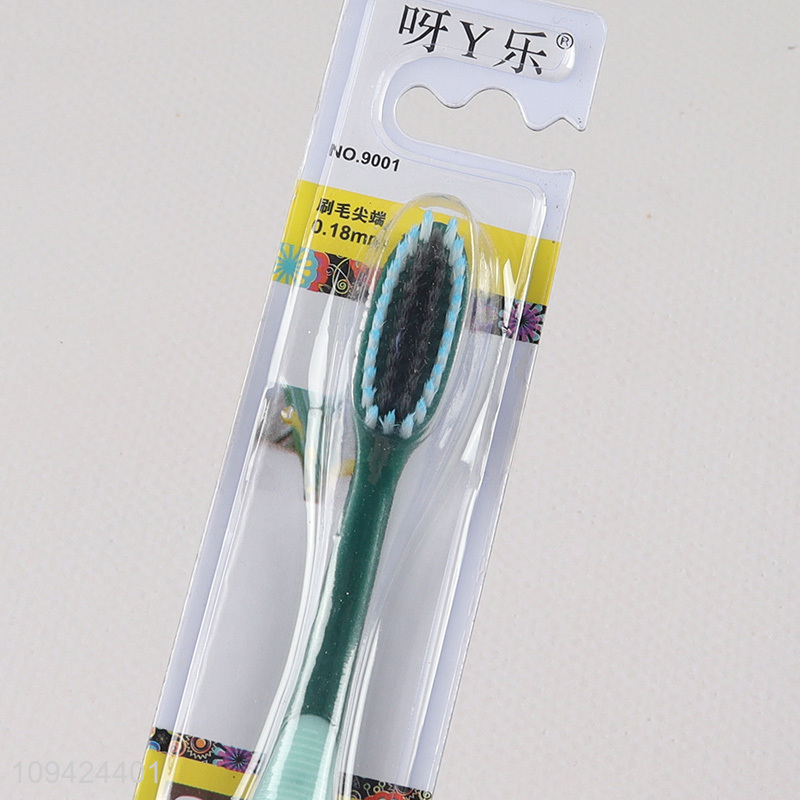 Wholesale Ergonomic Handle Adult Toothbrush