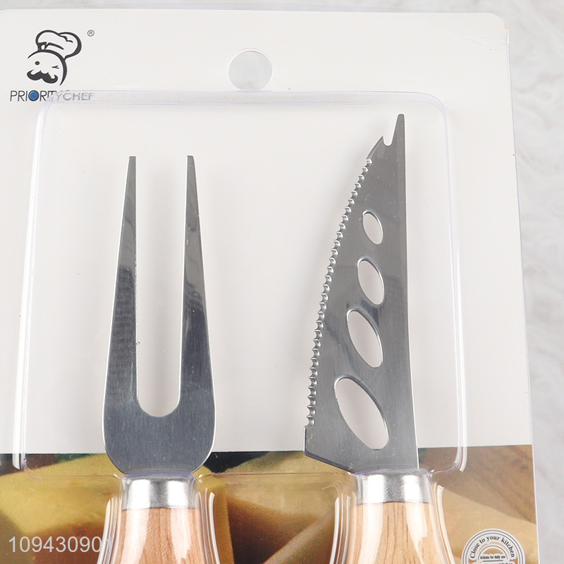 Factory supply 2pcs cheese knife and fork set