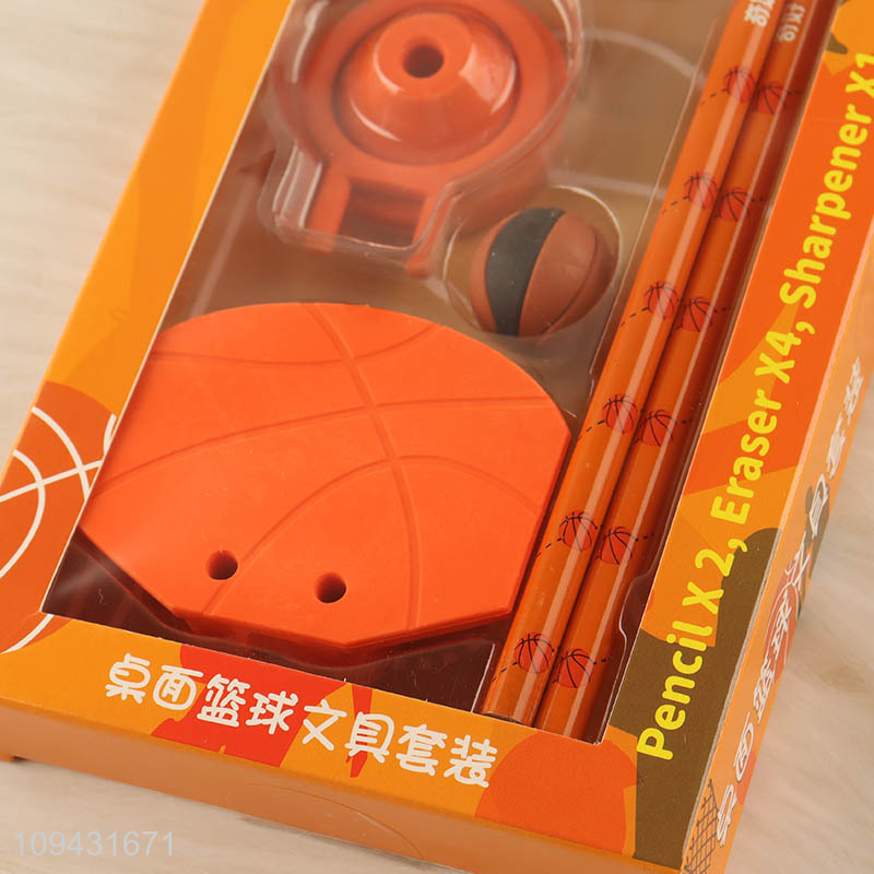 Hot sale cartoon students basketball eraser set