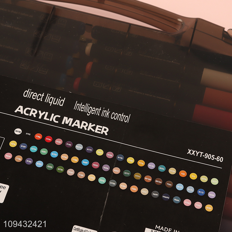 Latest products non-toxic direct liquid acrylic marker pen