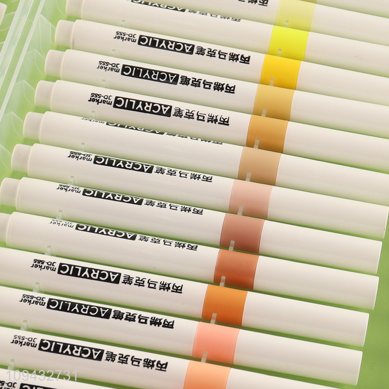 Top products daily use round tip acrylic marker pen