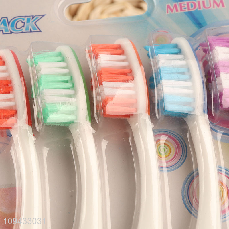 Custom Multi-Color Bristles Family Pack Toothbrush