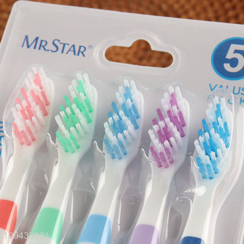 New Arrival Multi-Color Bristles Premium Toothbrush