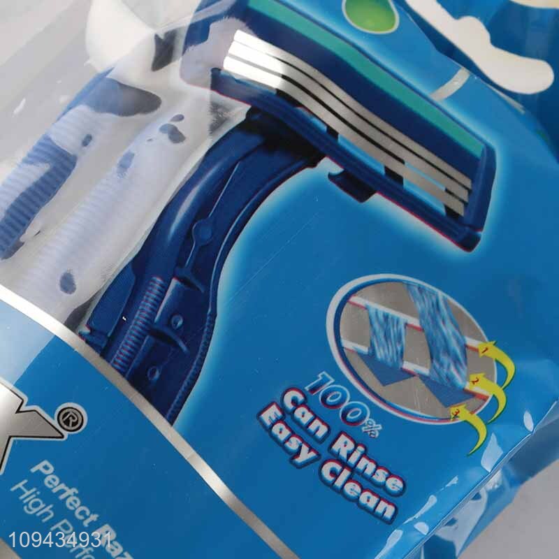 Best Sale Comfortable Grip 3 Blade Razor For Man