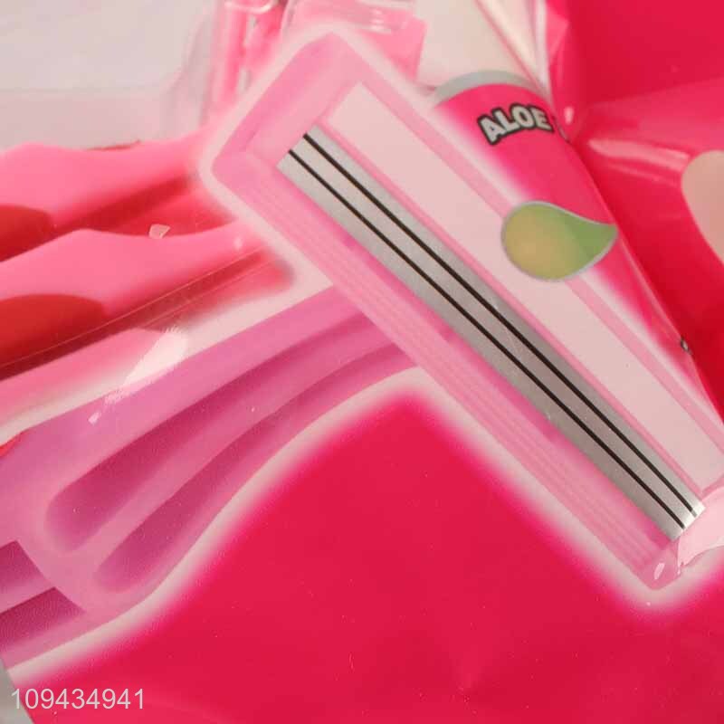 Wholesale Value Pack Curved Handle Razor For Women