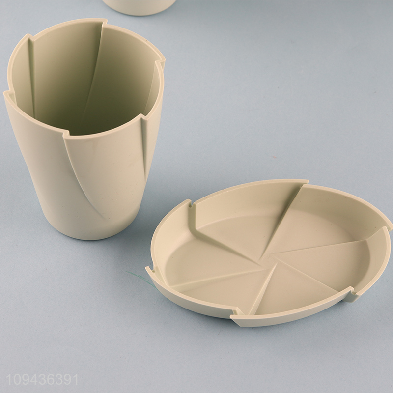 Latest products   6pcs household plastic bathroom set for sale