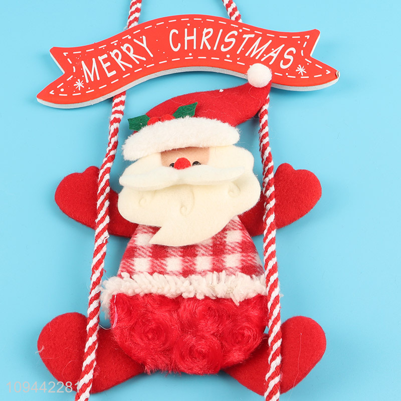 China wholesale santa claus swing hanging ornament