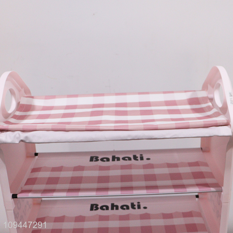Low price pink home multi-layer shoes rack