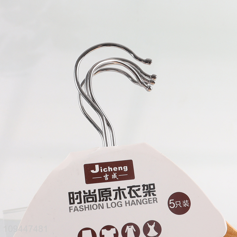 China factory natural wood clothes hanger coat hanger