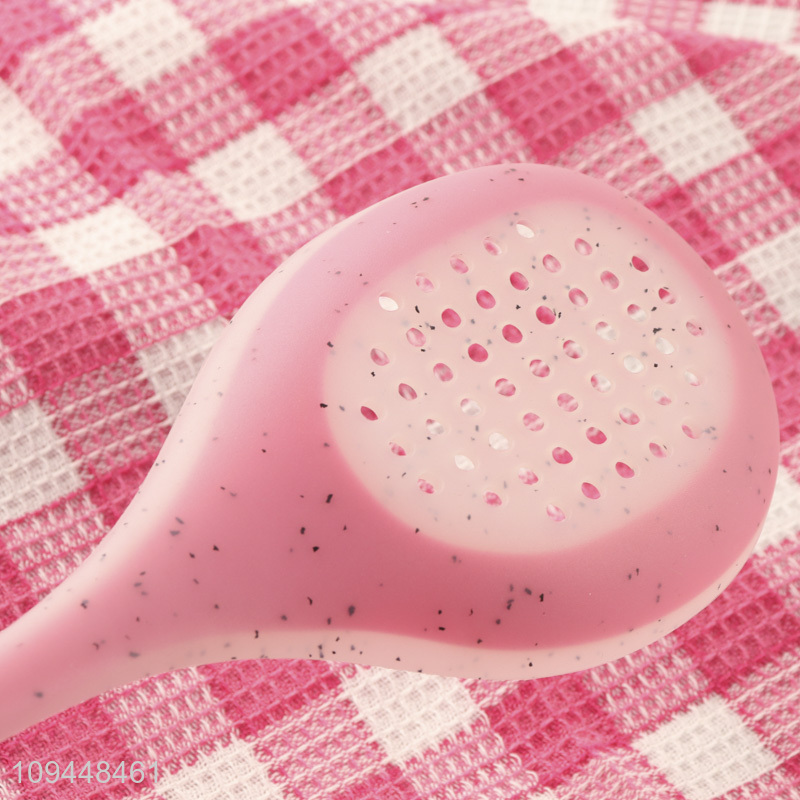 China supplier silicone kitchen utensil skimmer spoon