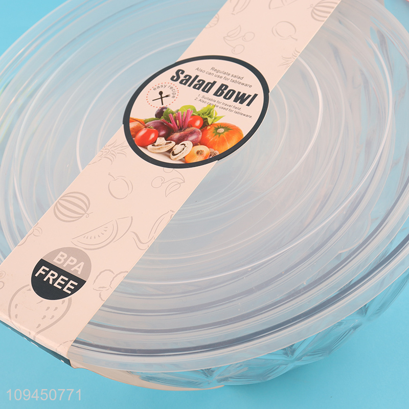 Good sale round clear salad bowl tableware bowl