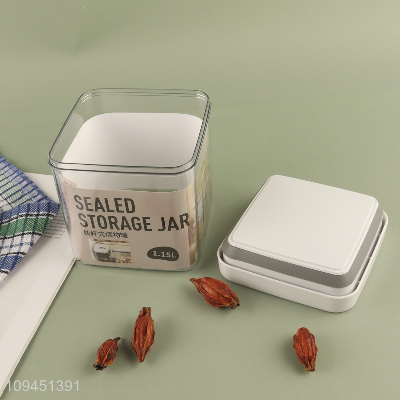 Latest products   square sealed storage jar for household