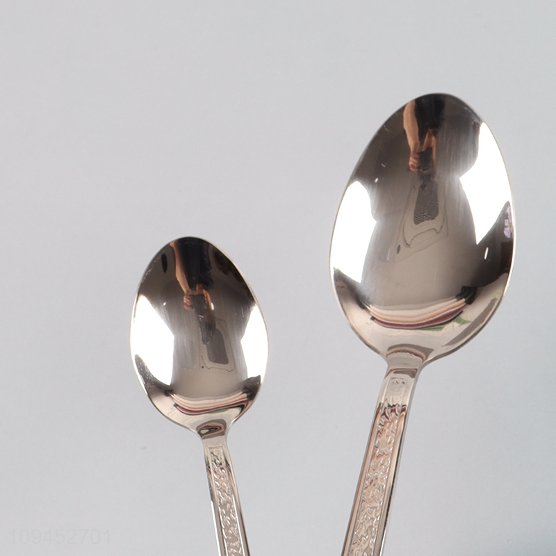 Hot selling delicate design stainless steel cutlery set