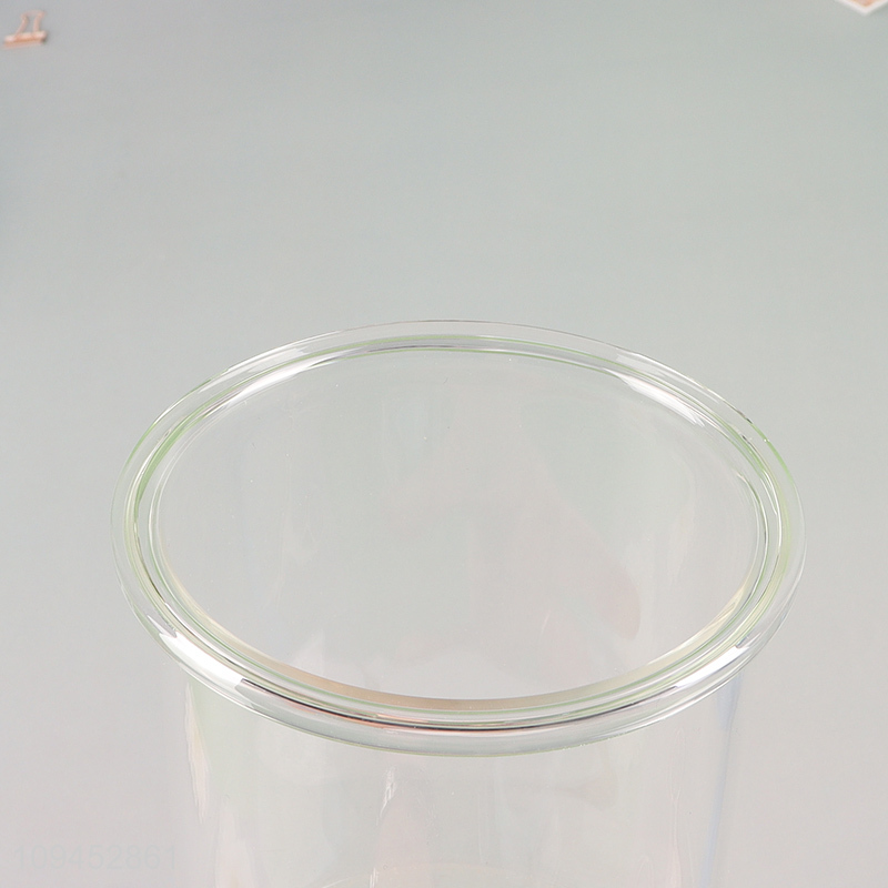 Top products round clear glass preservation box with lid