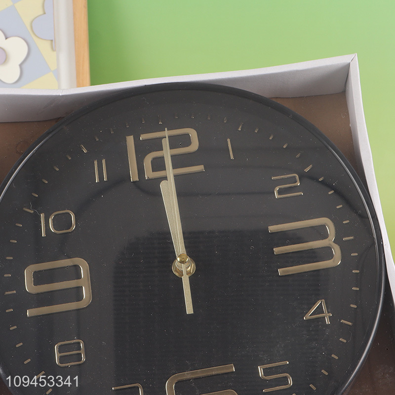 China products black wall clocks hanging clocks for sale