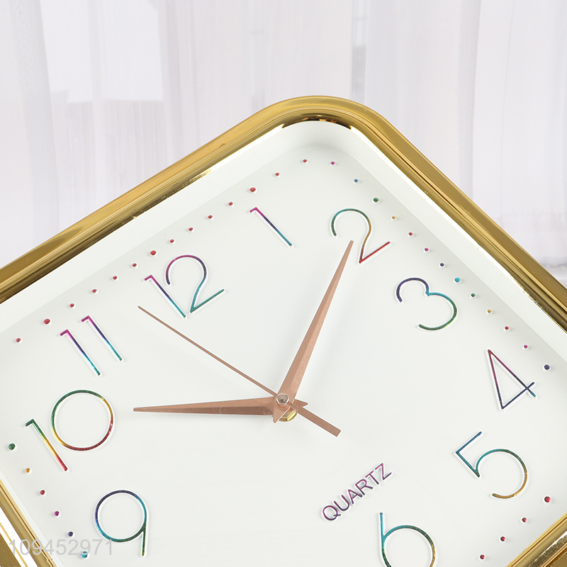 China products non-ticking wall clock for home decor