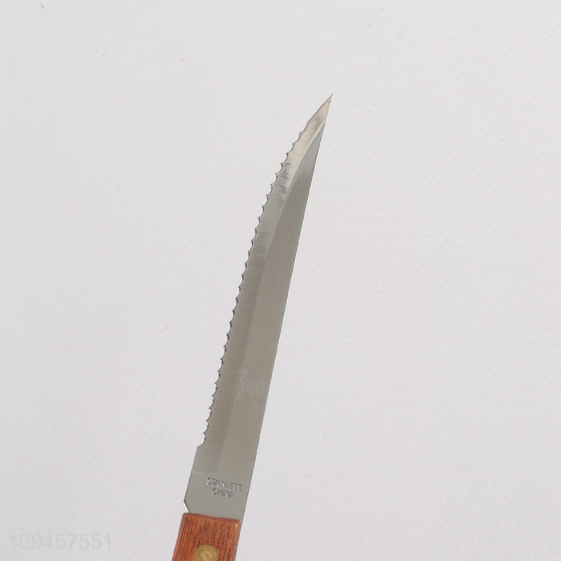 Hot items wooden handle kitchen knife steak knife for sale