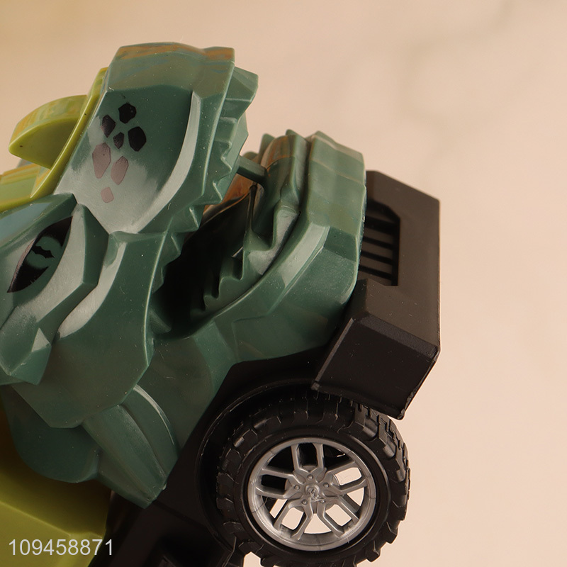 Best selling dinosaur sliding tipping bucket car toy