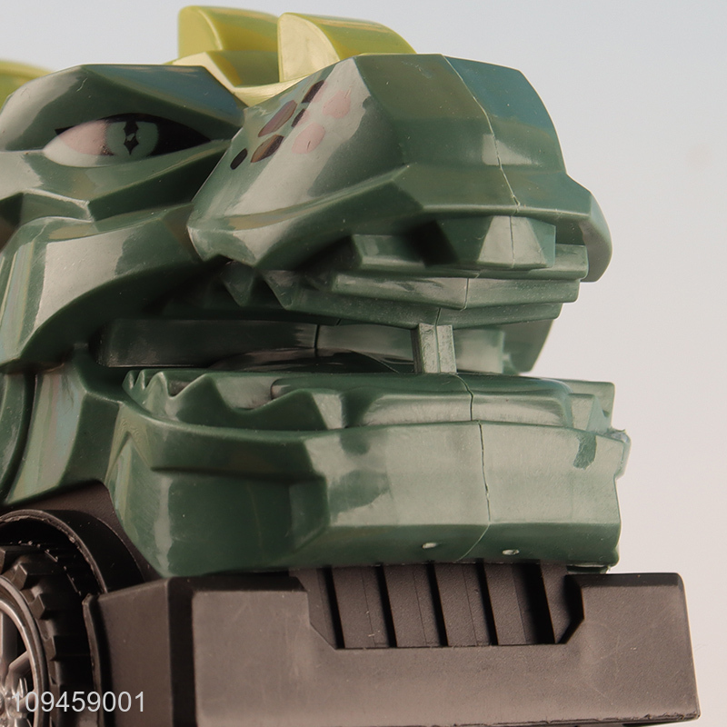 Low price dinosaur sliding mixer truck toy