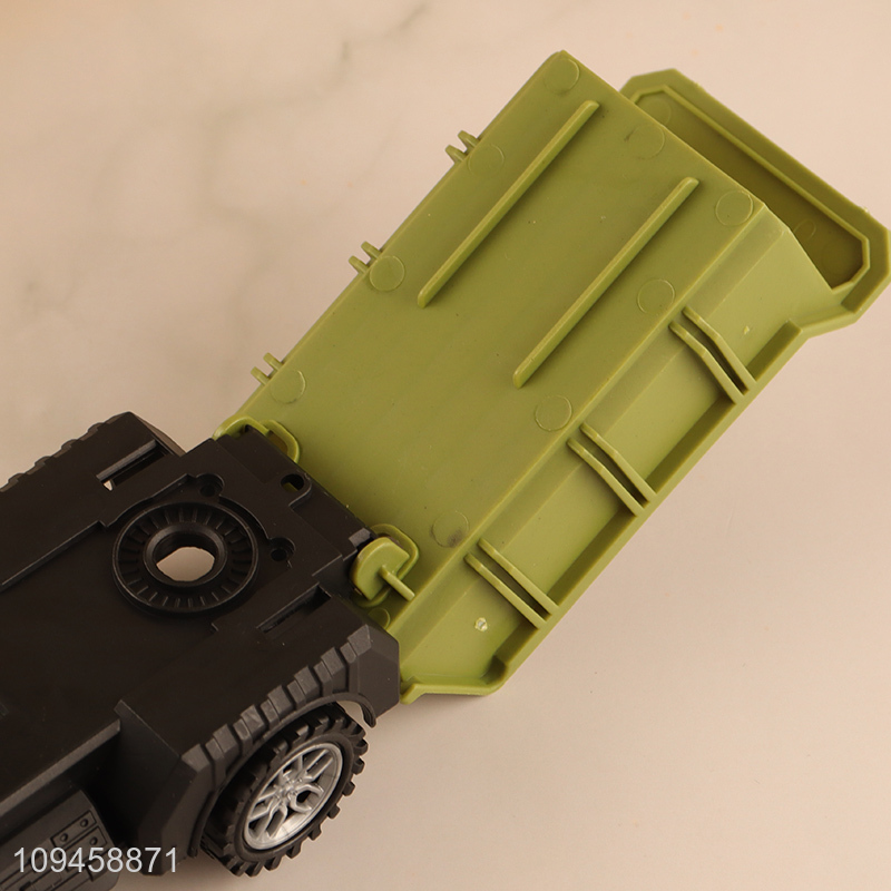 Best selling dinosaur sliding tipping bucket car toy