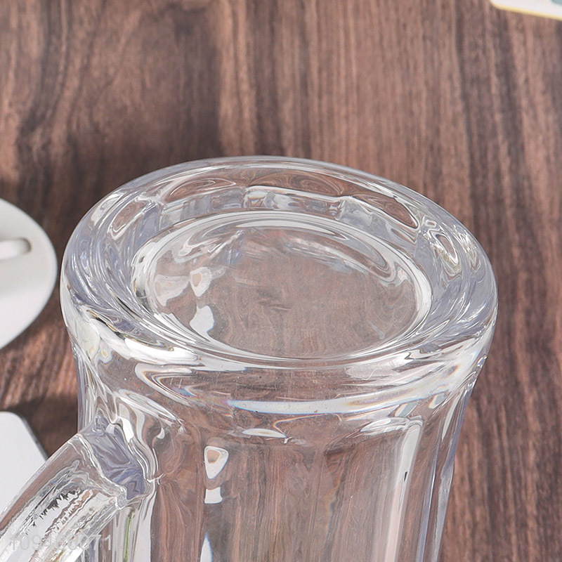 New product glass cup beer cup with handle