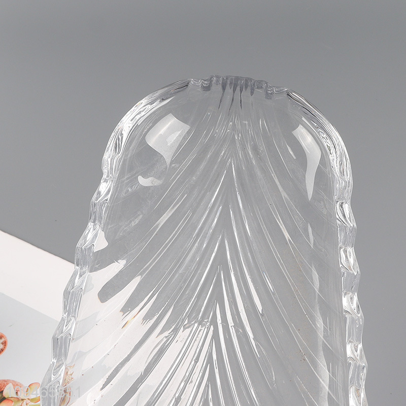 Hot items clear glass dining plate for tableware