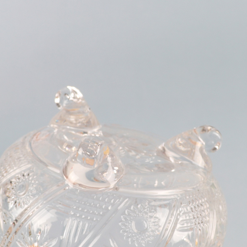 New product clear glass storage jar candy jar