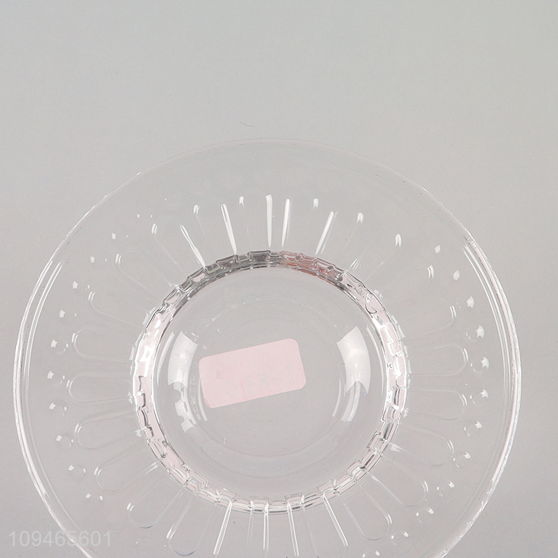 Hot selling round clear mini tableware saucer