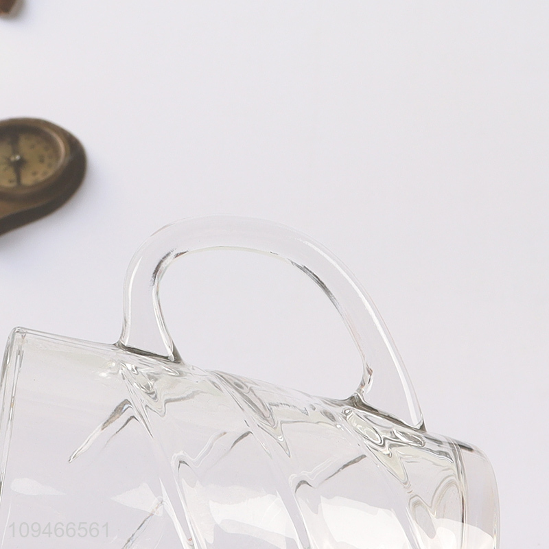 Online wholesale unbreakable glass coffee cup with handle