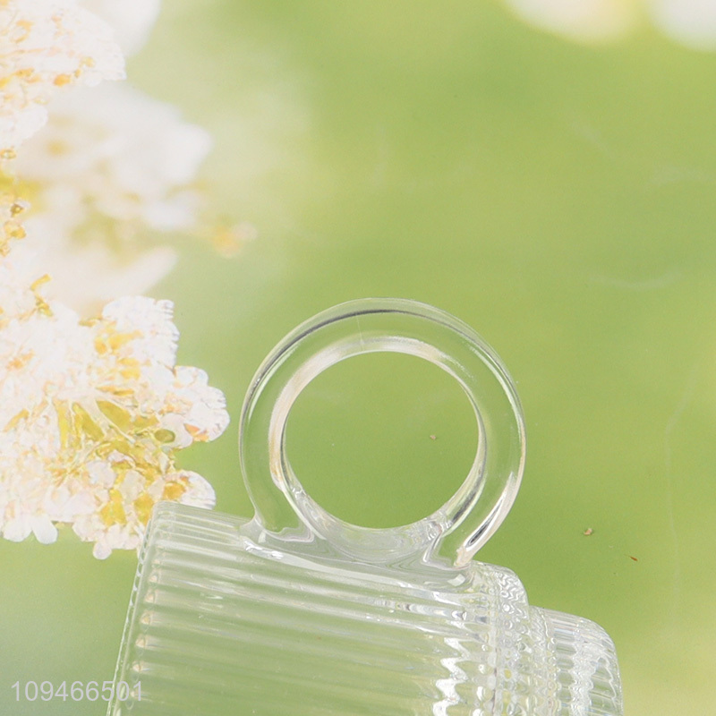 Good selling creative glass coffee cup with handle