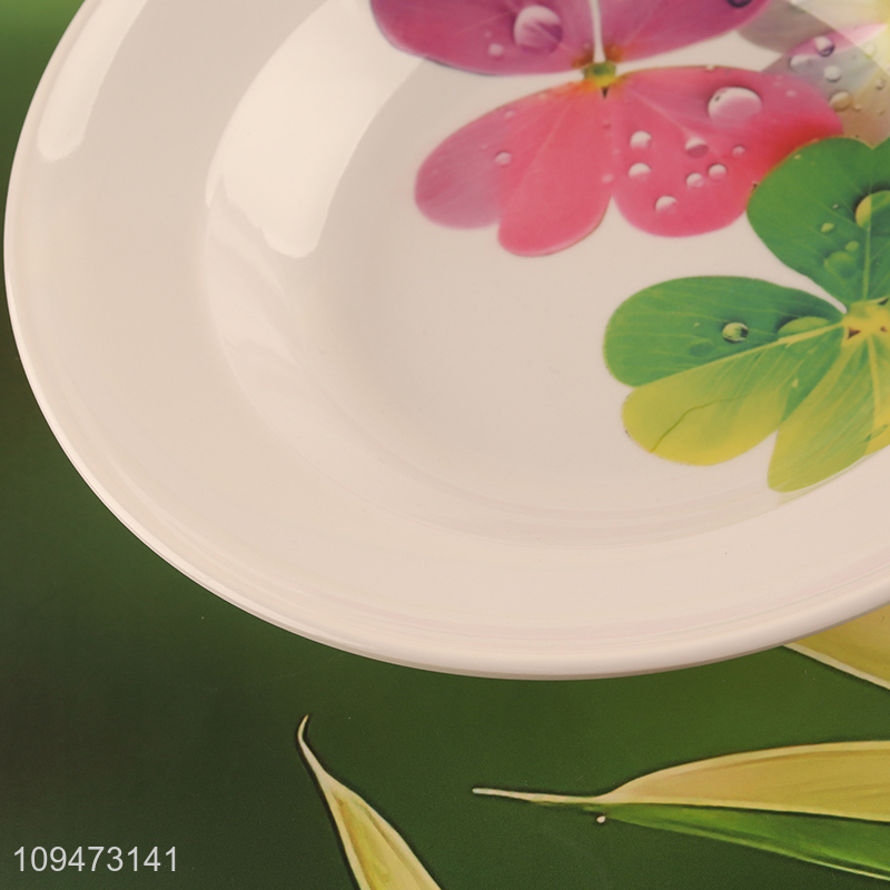 China wholesale home melamine dinner plate tableware plate