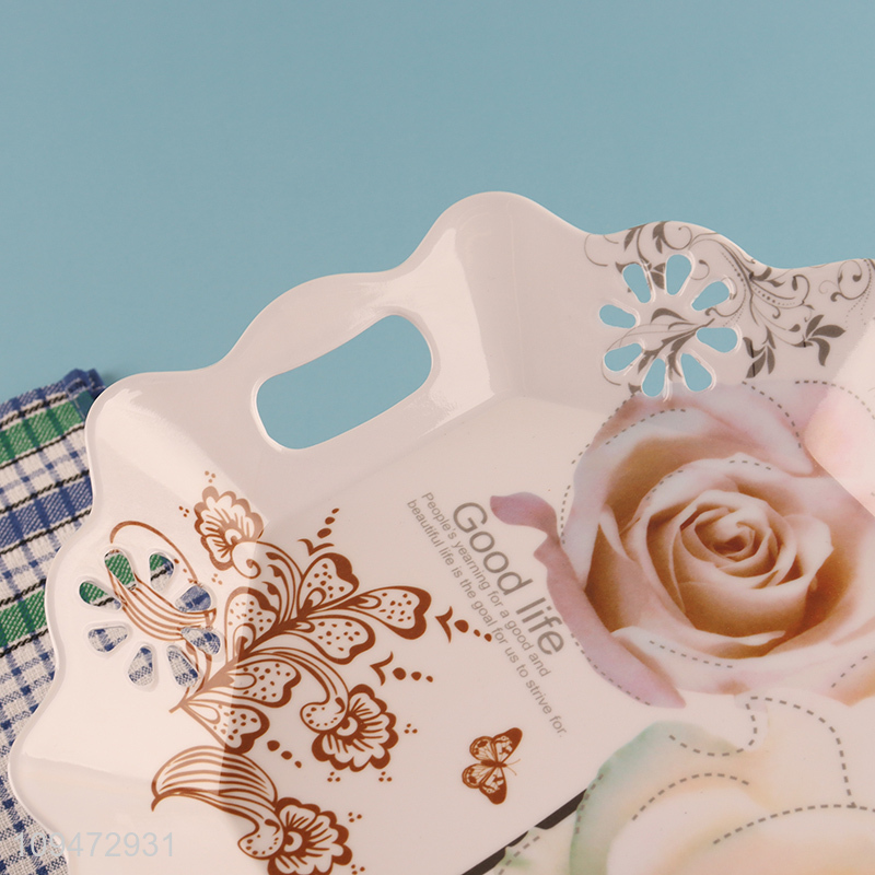 Good price melamine serving tray with handle