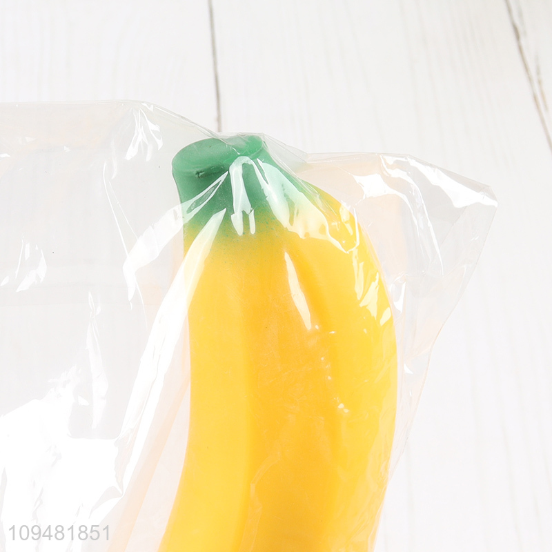Low price banana shape tpr squeeze toys