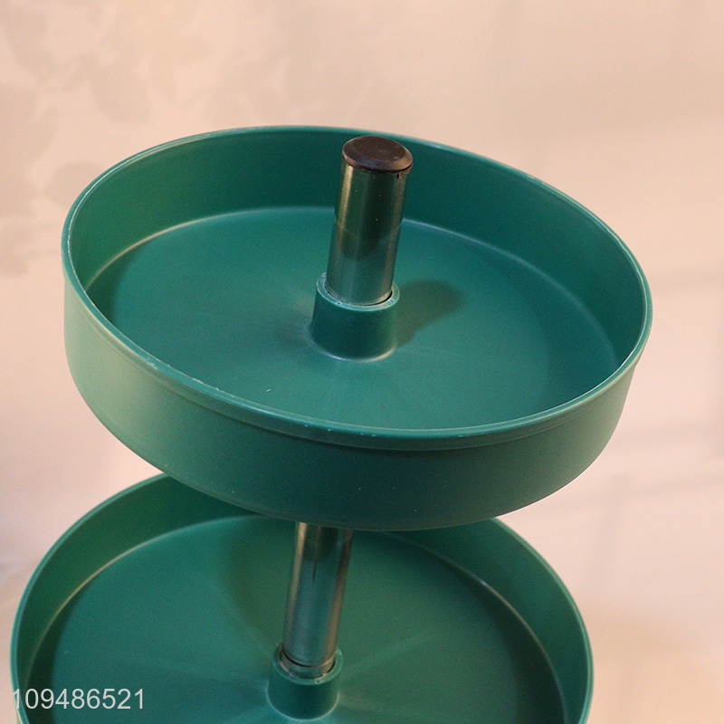 Hot sale round rotating serving tray storage rack