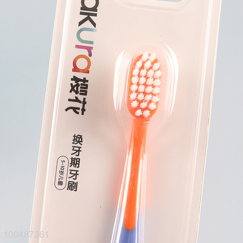 Top quality cartoon kids teeth cleaning toothbrush