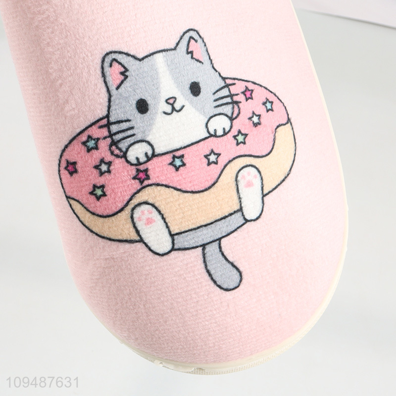 China wholesale cute girls winter home slippers