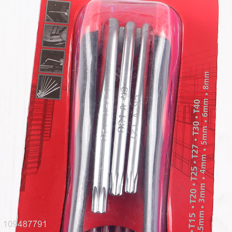 China factory hardware tool crv folding hex key set