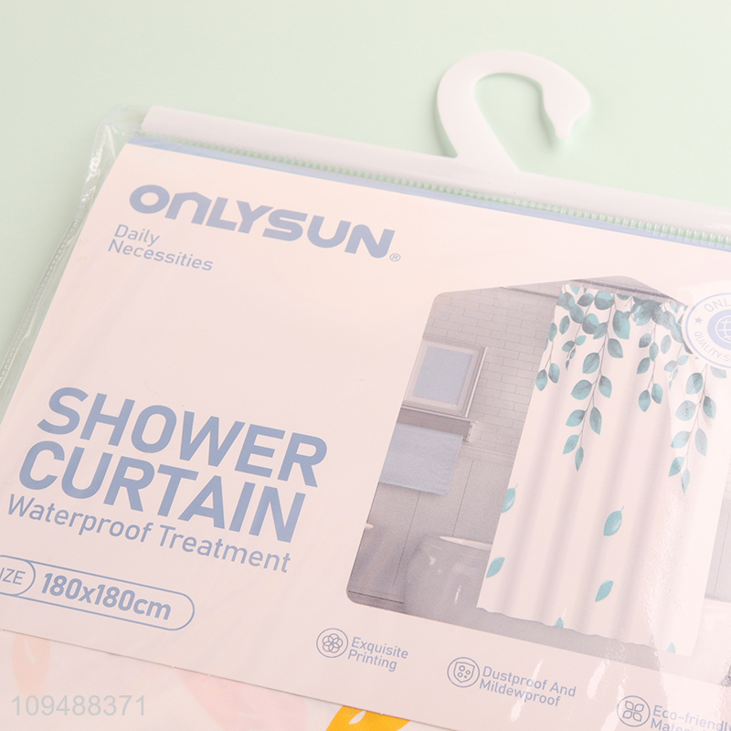 Top products waterproof PE shower curtain for sale