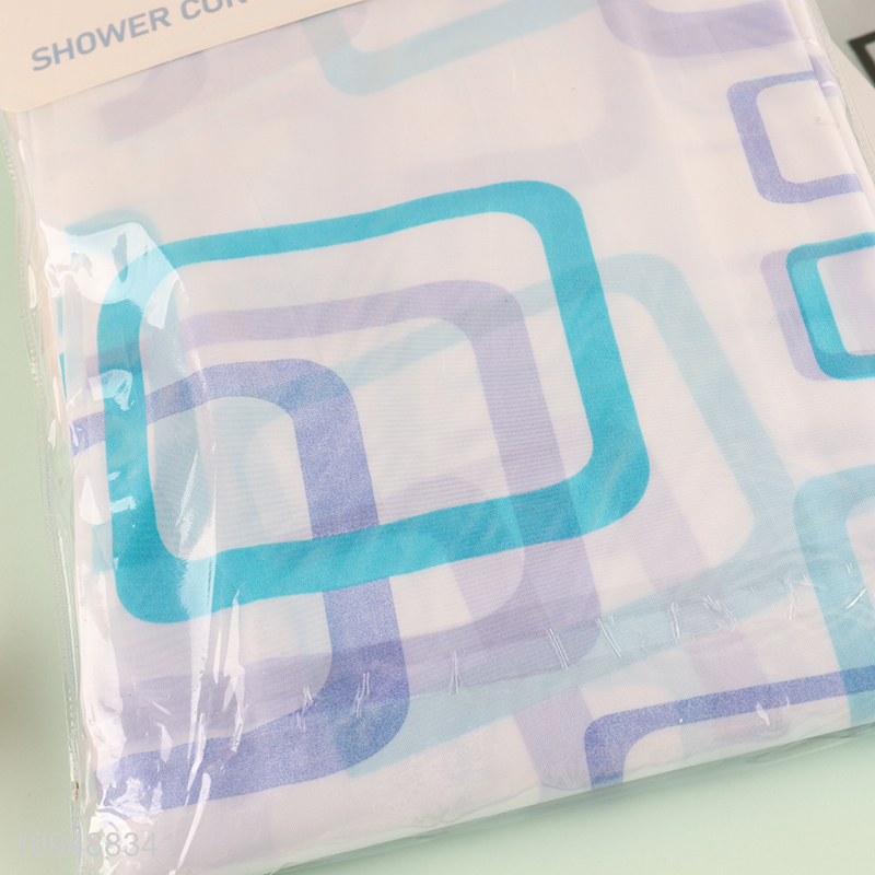 Hot sale home hotel polyester shower curtain