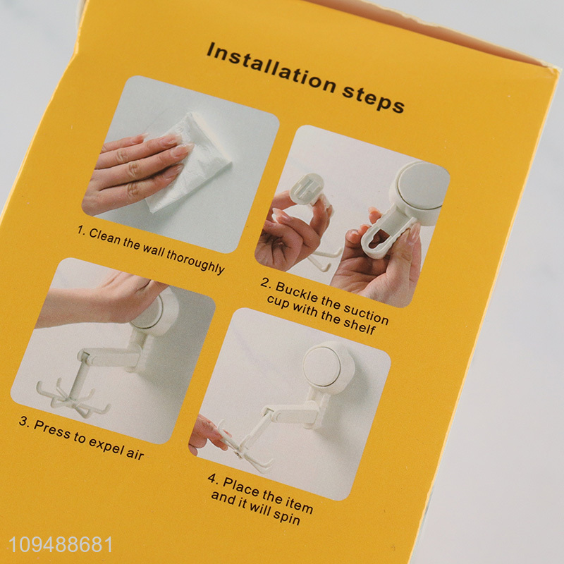 China wholesale rotatable suction hook hanger rotating hook