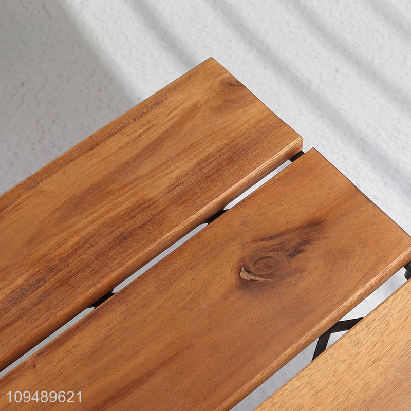 Good sale garden acacia wood interlocking deck tile