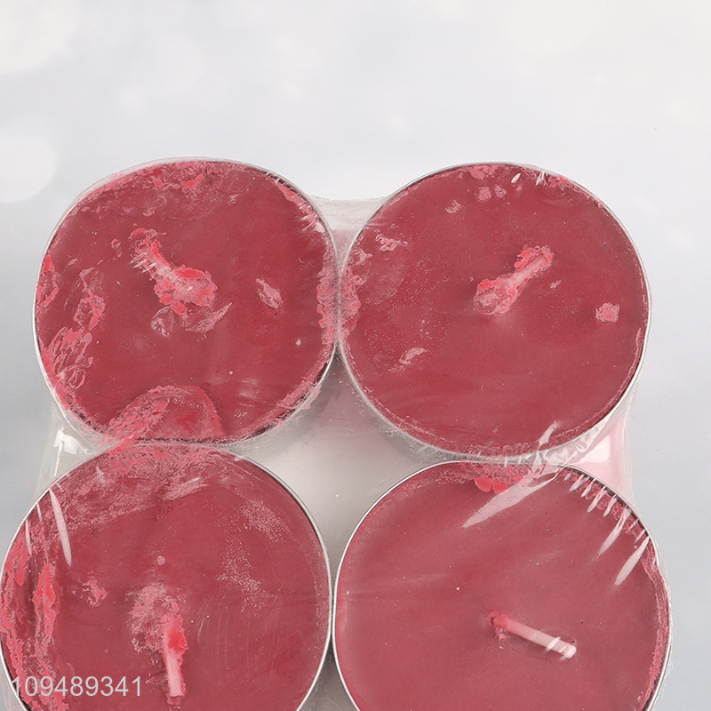 Best sale 6 pcs red tealight candles