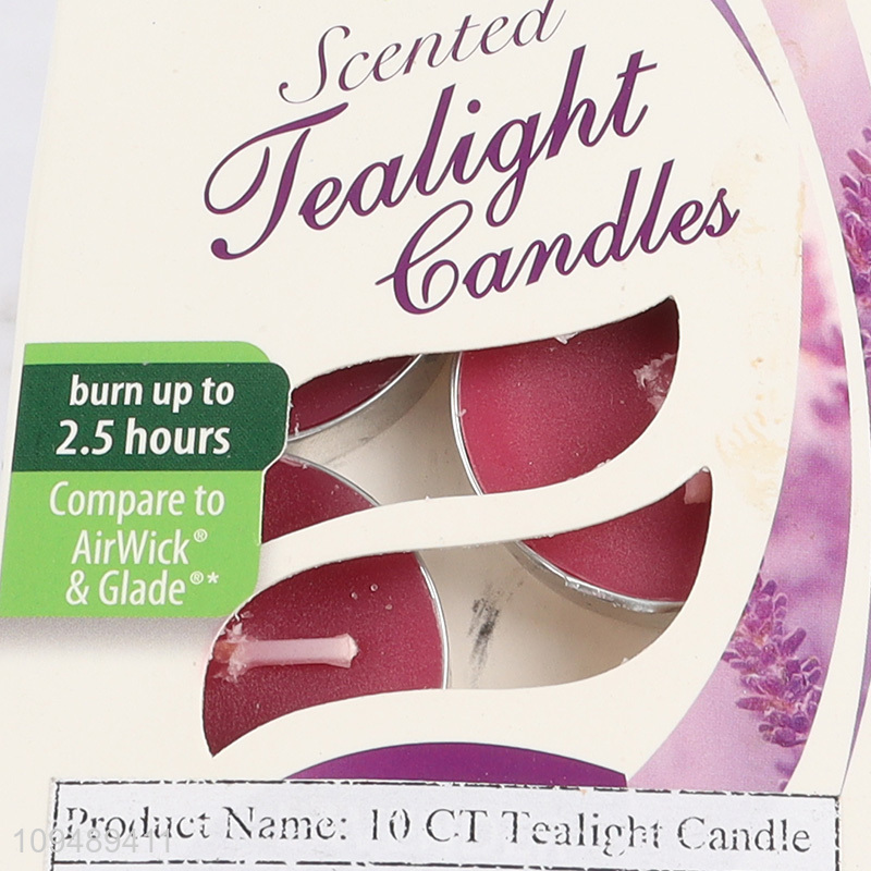 Hot sale 10pcs scented tealight candle