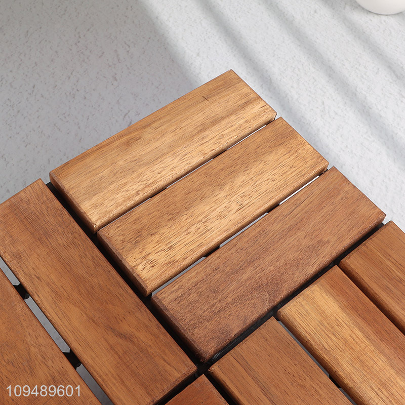 Good quality acacia wood interlocking deck tile