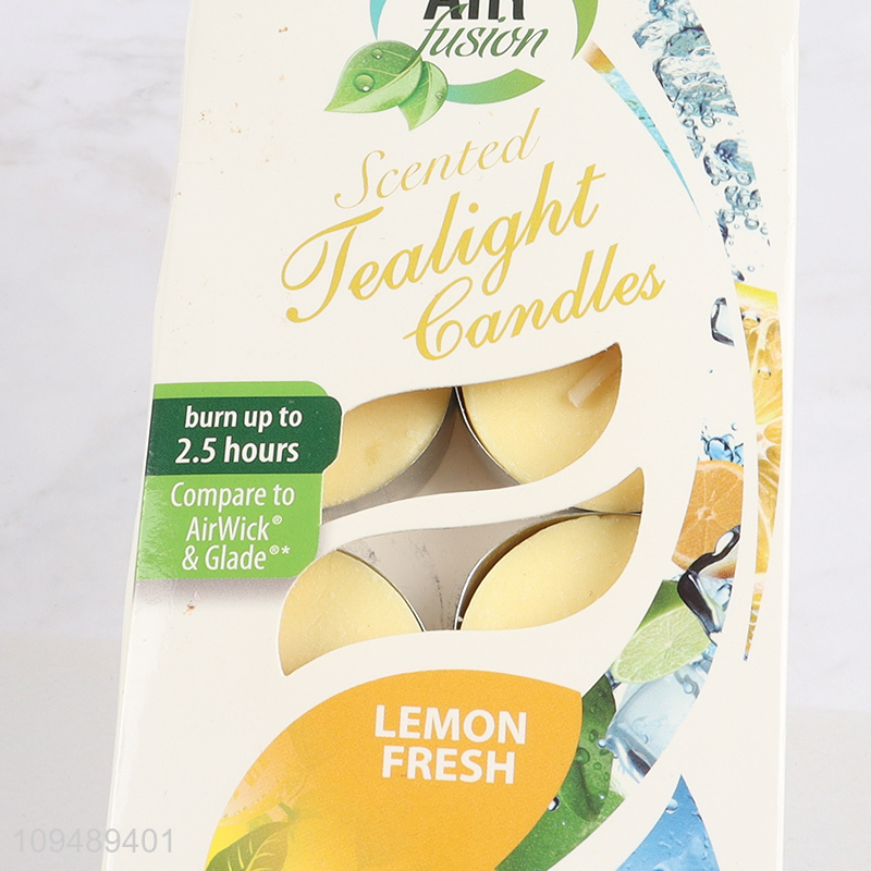 Yiwu market  lemon fresh scented tealight candle
