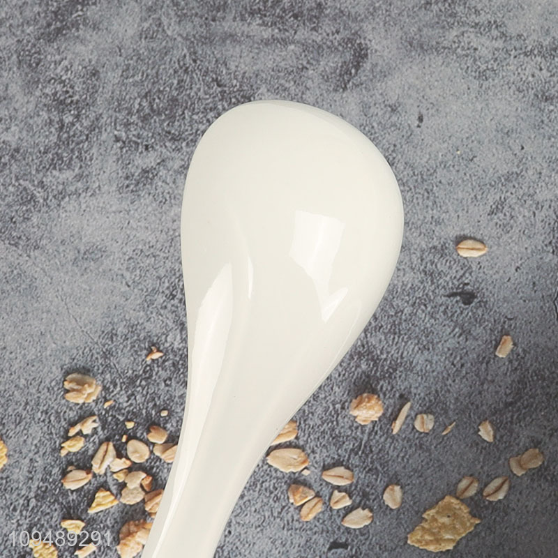 Hot products white ceramic cutlery spoon for sale