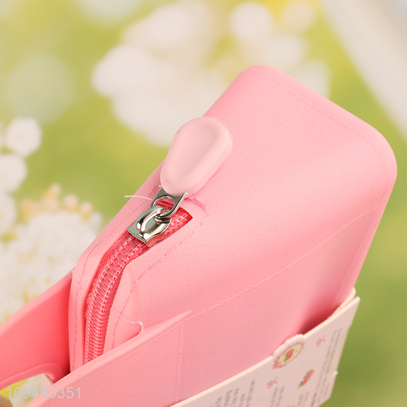 Top quality portable silicone makeup bag cosmetic bag